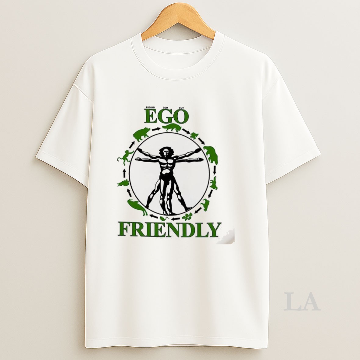 Original Ego Edging God Out Friendly Food Chain Shirt
