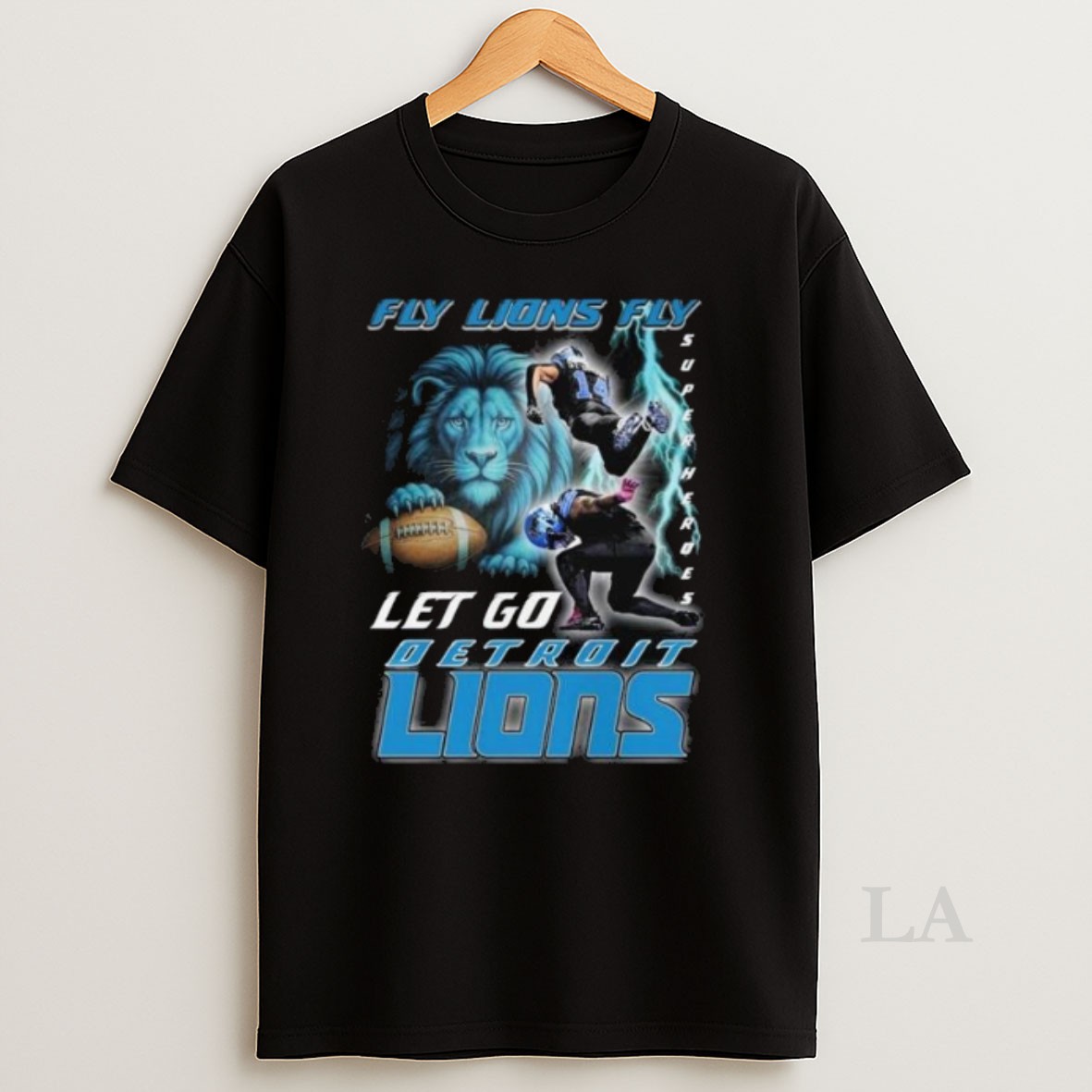 Original Fly Lions Fly Super Heroes Let Go Detroit Lions 2025 Long Sleve Shirt