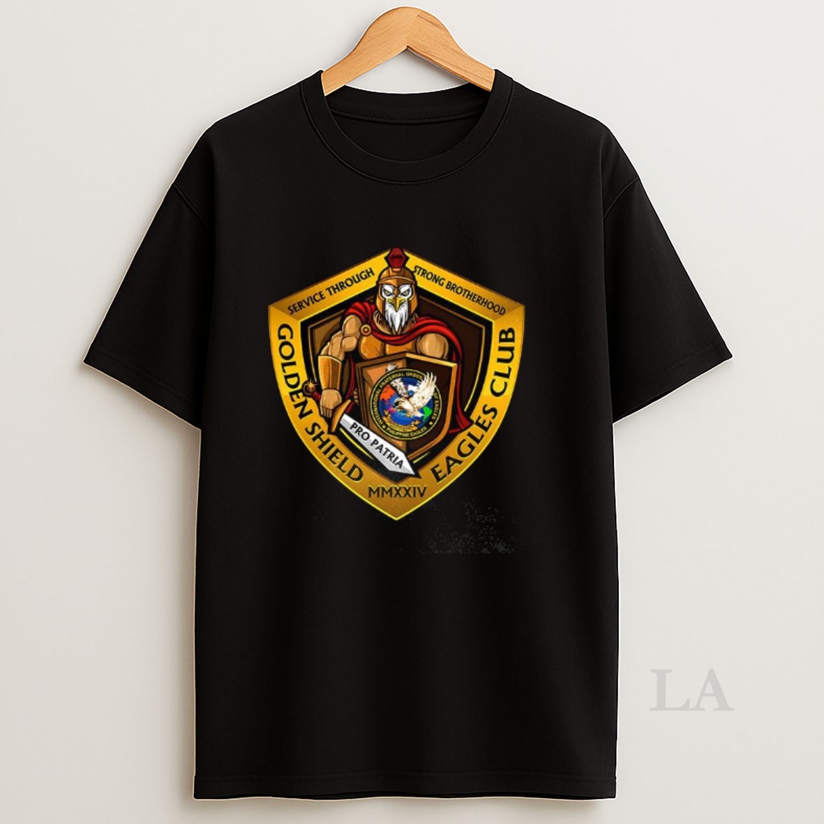 Original Golden Shield Eagles Club Logo Shirt
