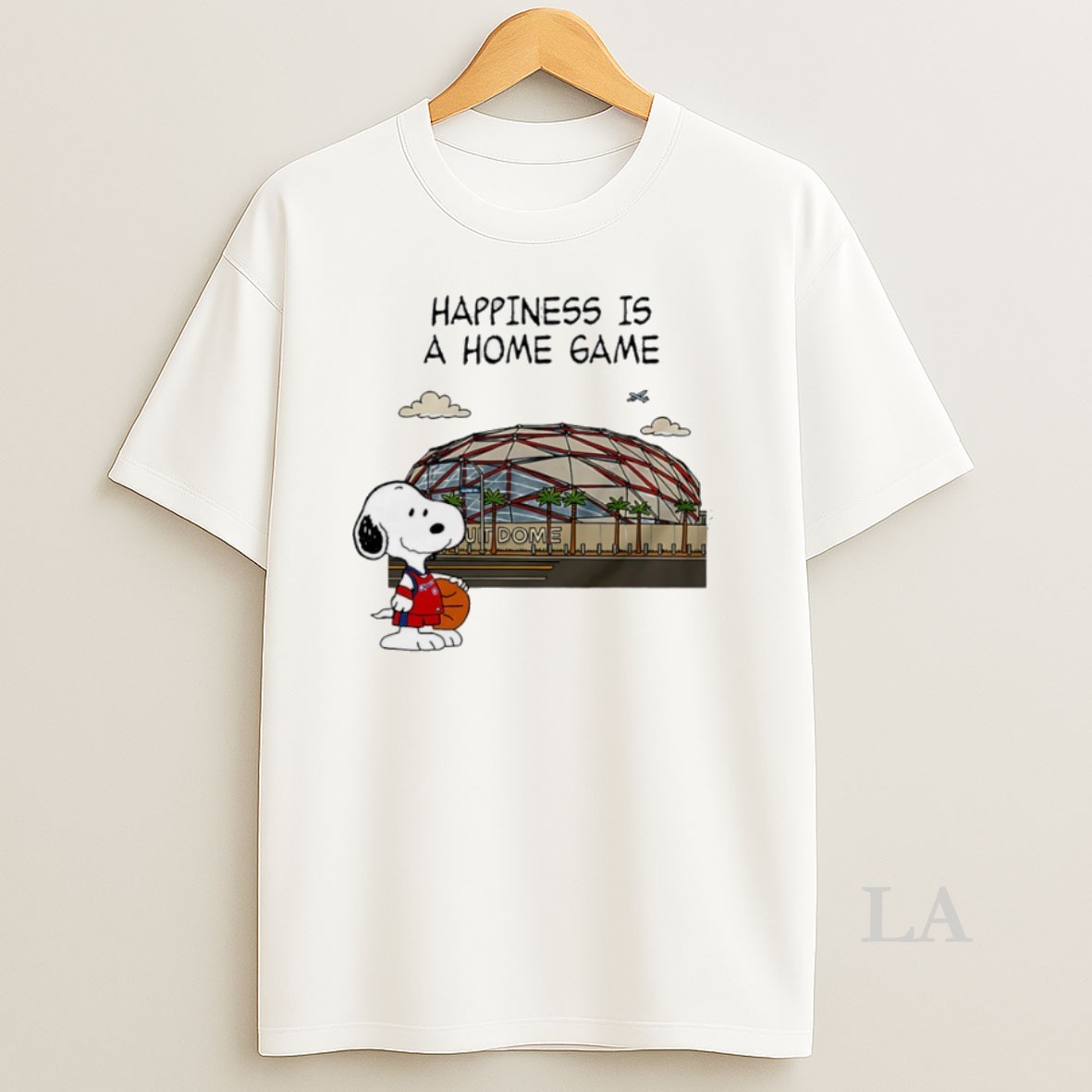 Original Happiness Is A Home Game Snoopy La Clipset Nba Shirt