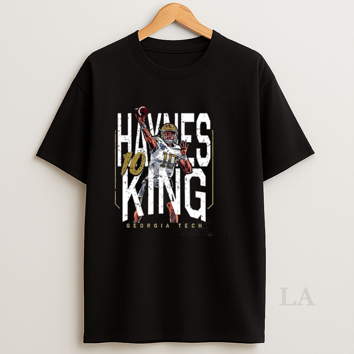 Original Haynes King Georgia Tech Football Throwing Stance Number 10 Shirt