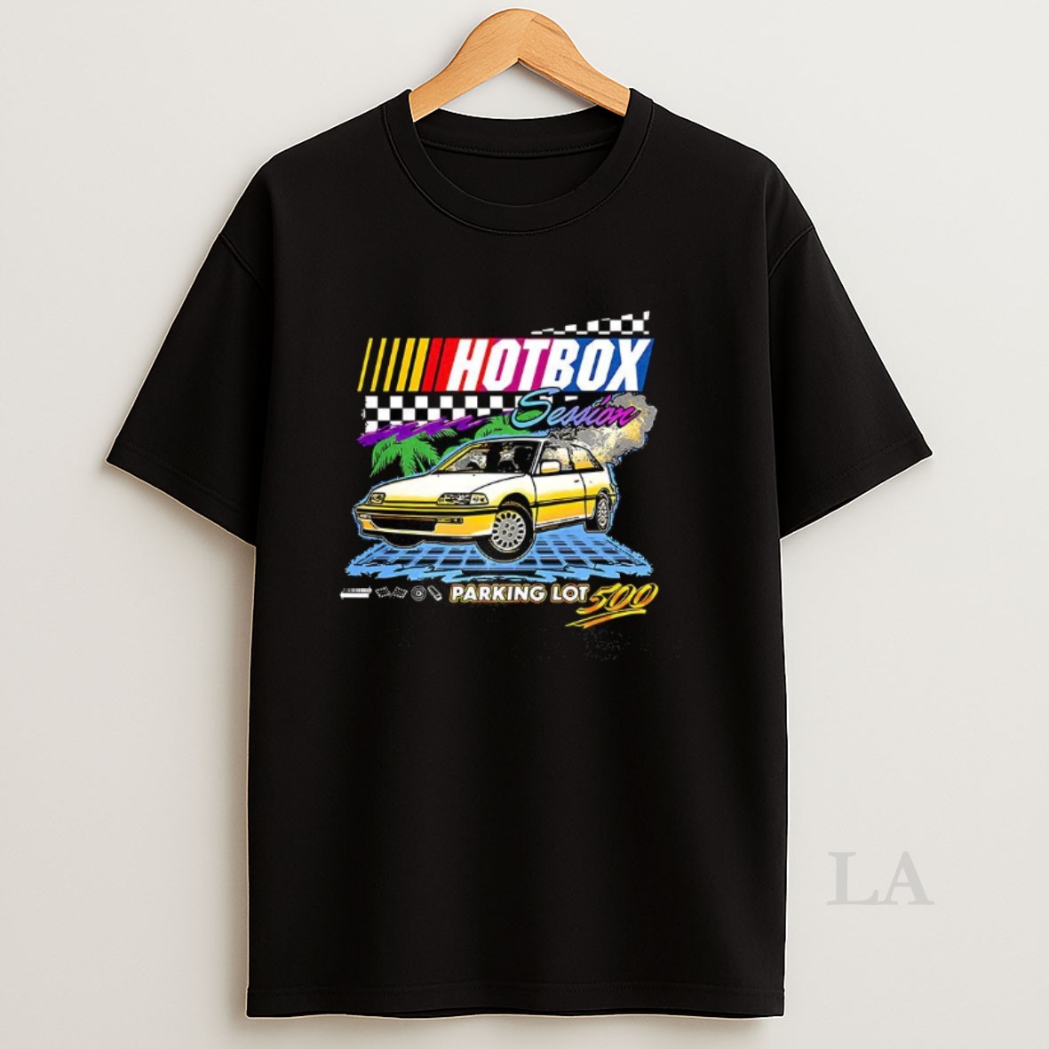 Original Hotbox Session Parking Lot 500 Honda Civic Vintage Shrit Shirt