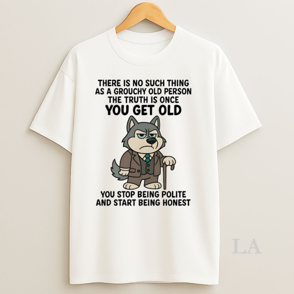 Original Husky The Truth Is Once You Get Old You Stop Being Polite Shirt