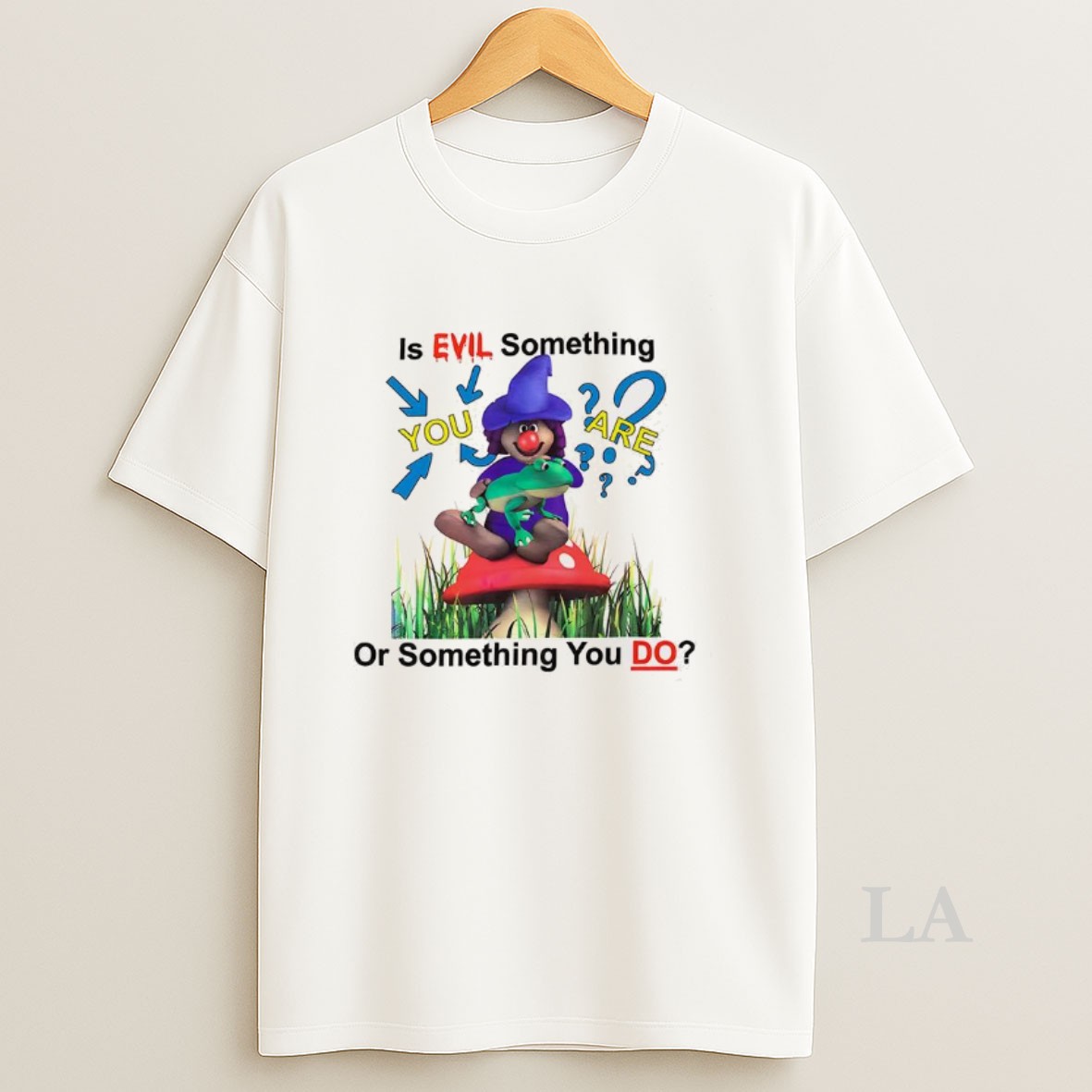 Original Is Evil Something You Are Or Something You Do Witch And Frog Shirt