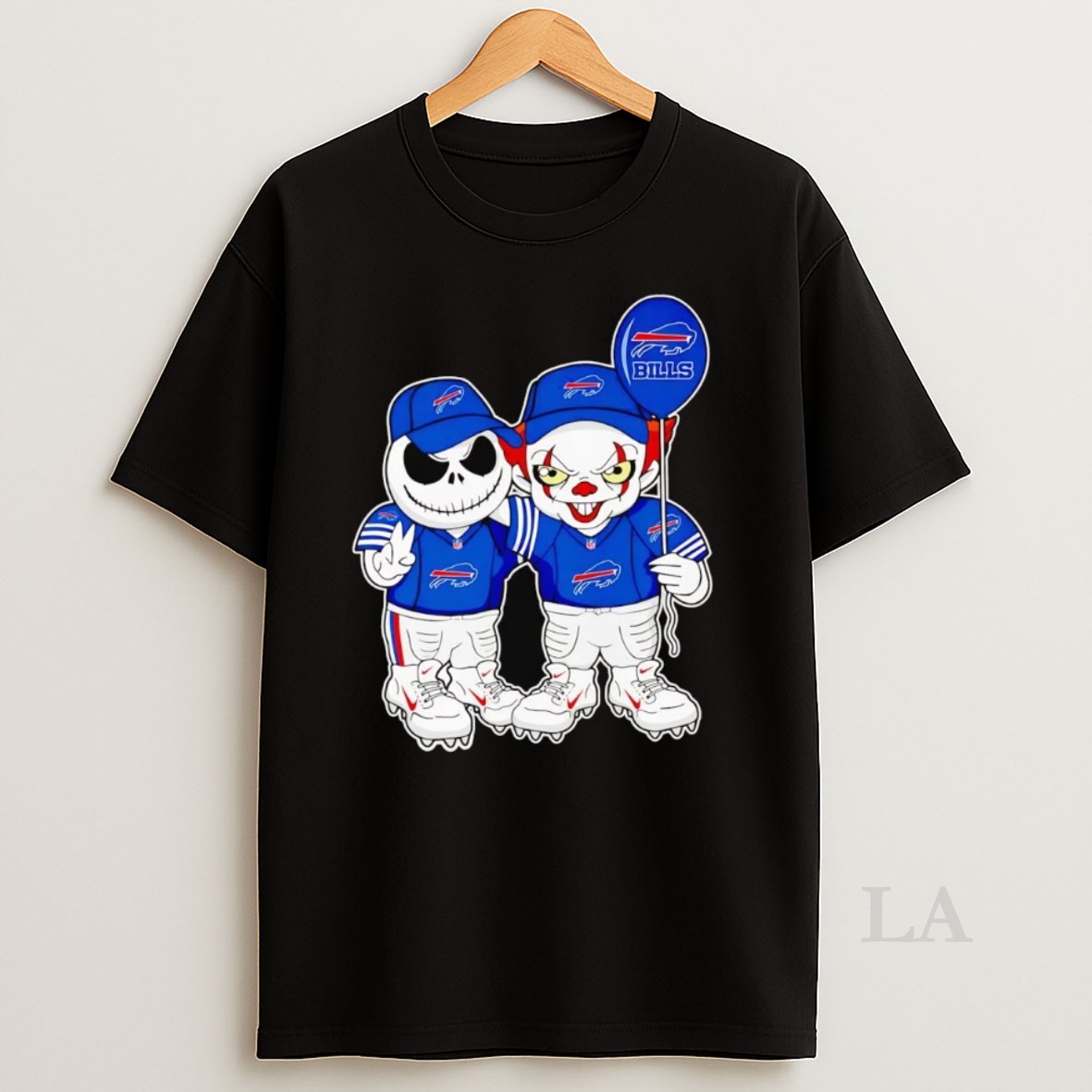 Original Jack Skellington And Pennywise Buffalo Bills Balloon Shirt