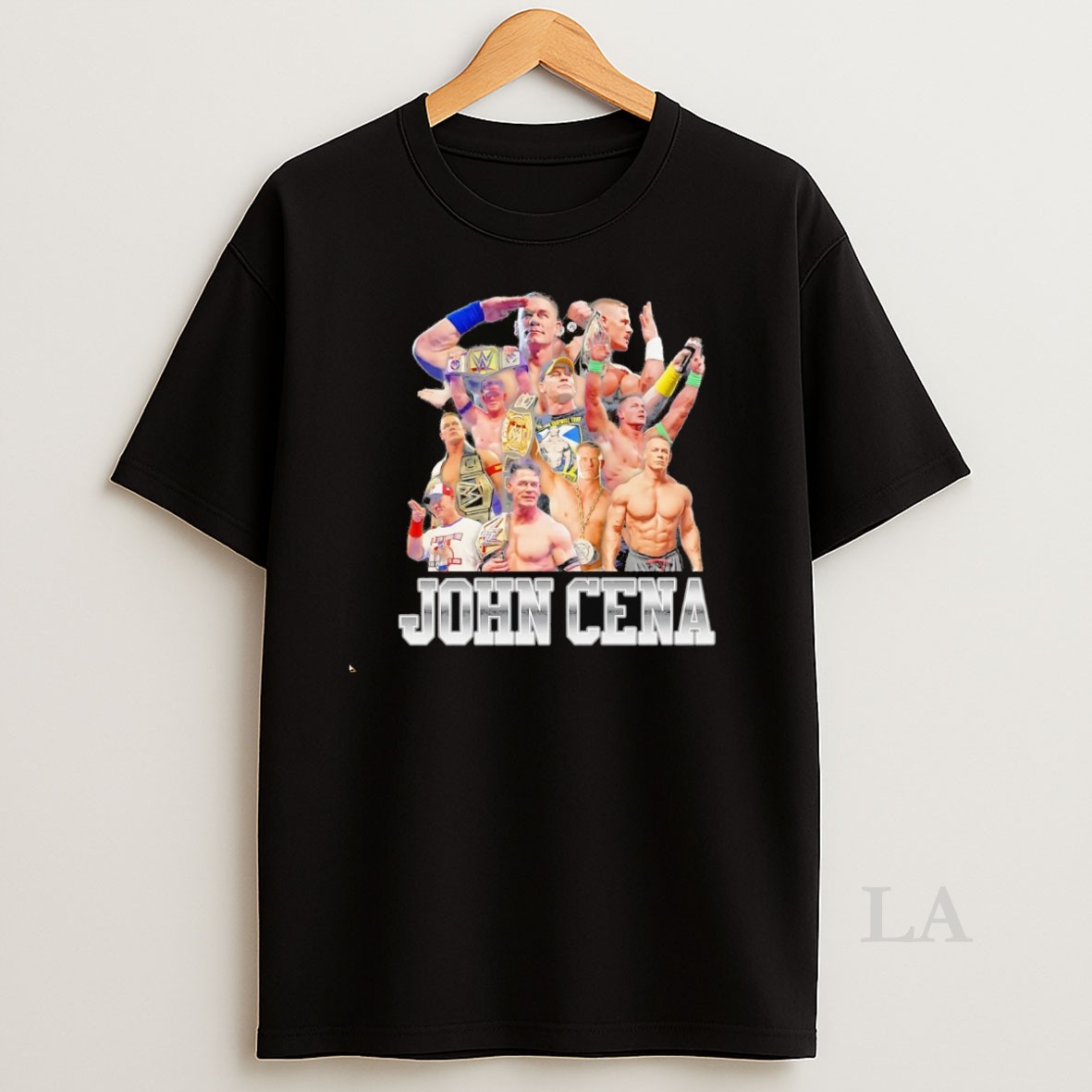 Original John Cena Flexing Belts Picture Collage Shirt