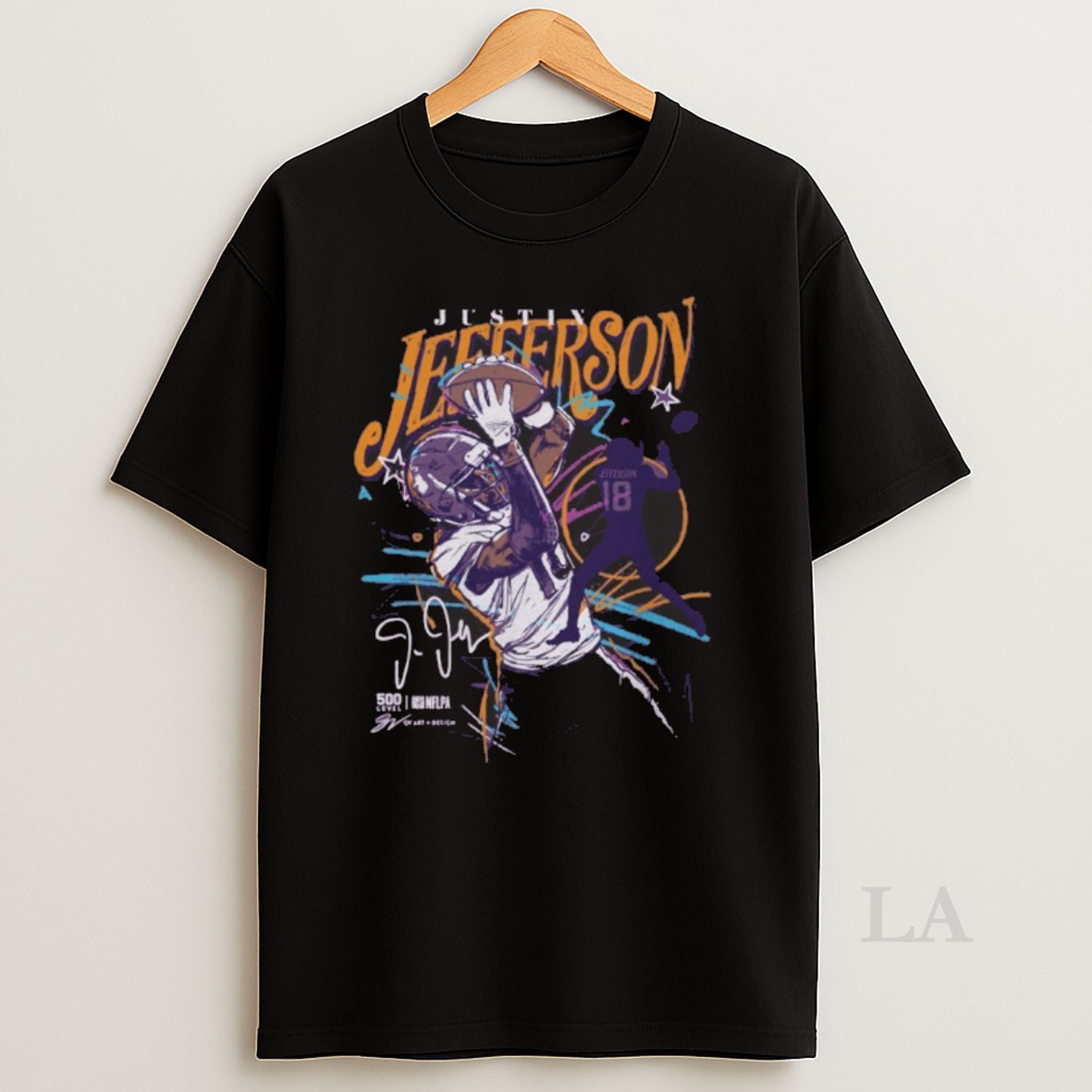 Original Justin Jefferson Minnesota Scribble Shirt
