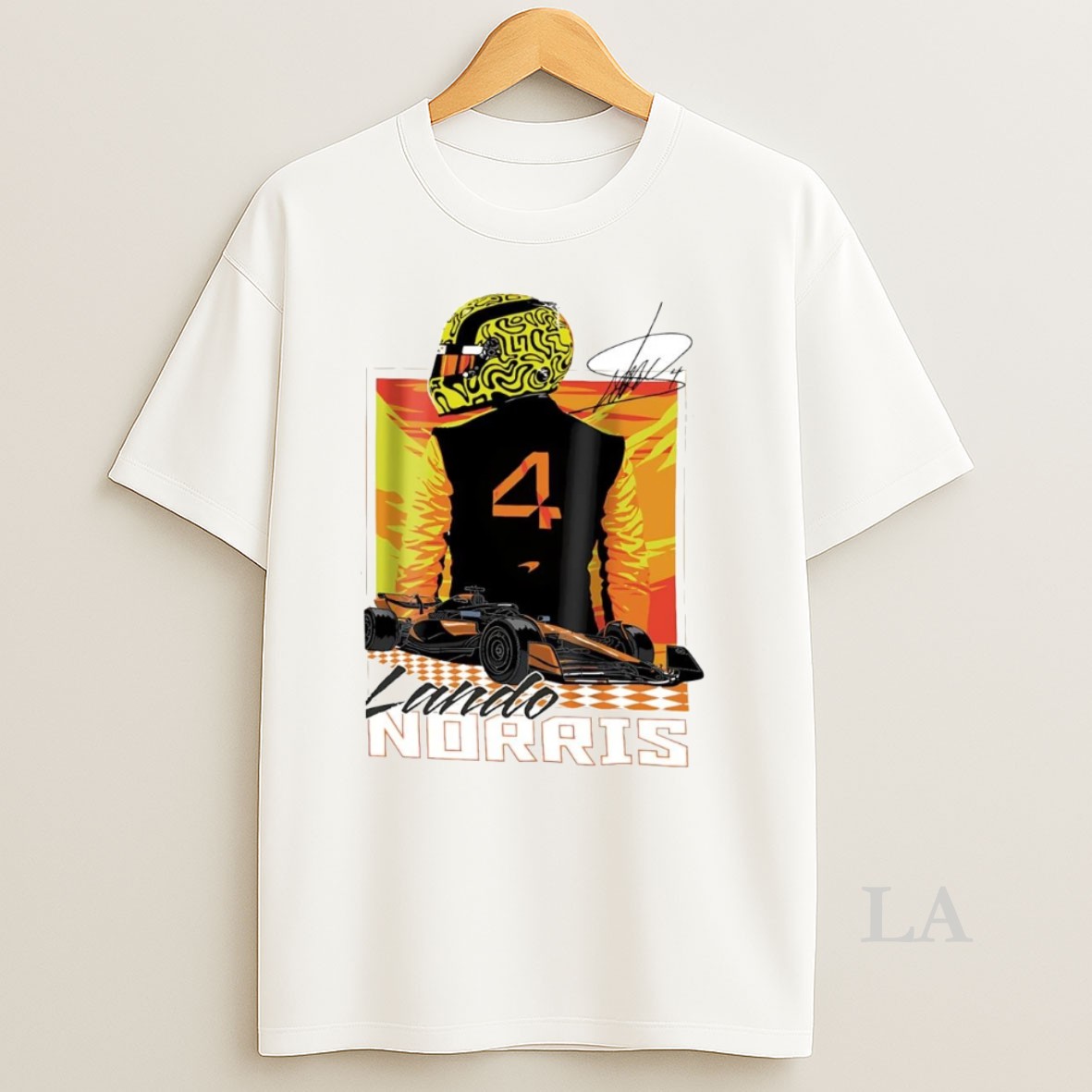 Original Lando Norris Signature Mclaren Shirt