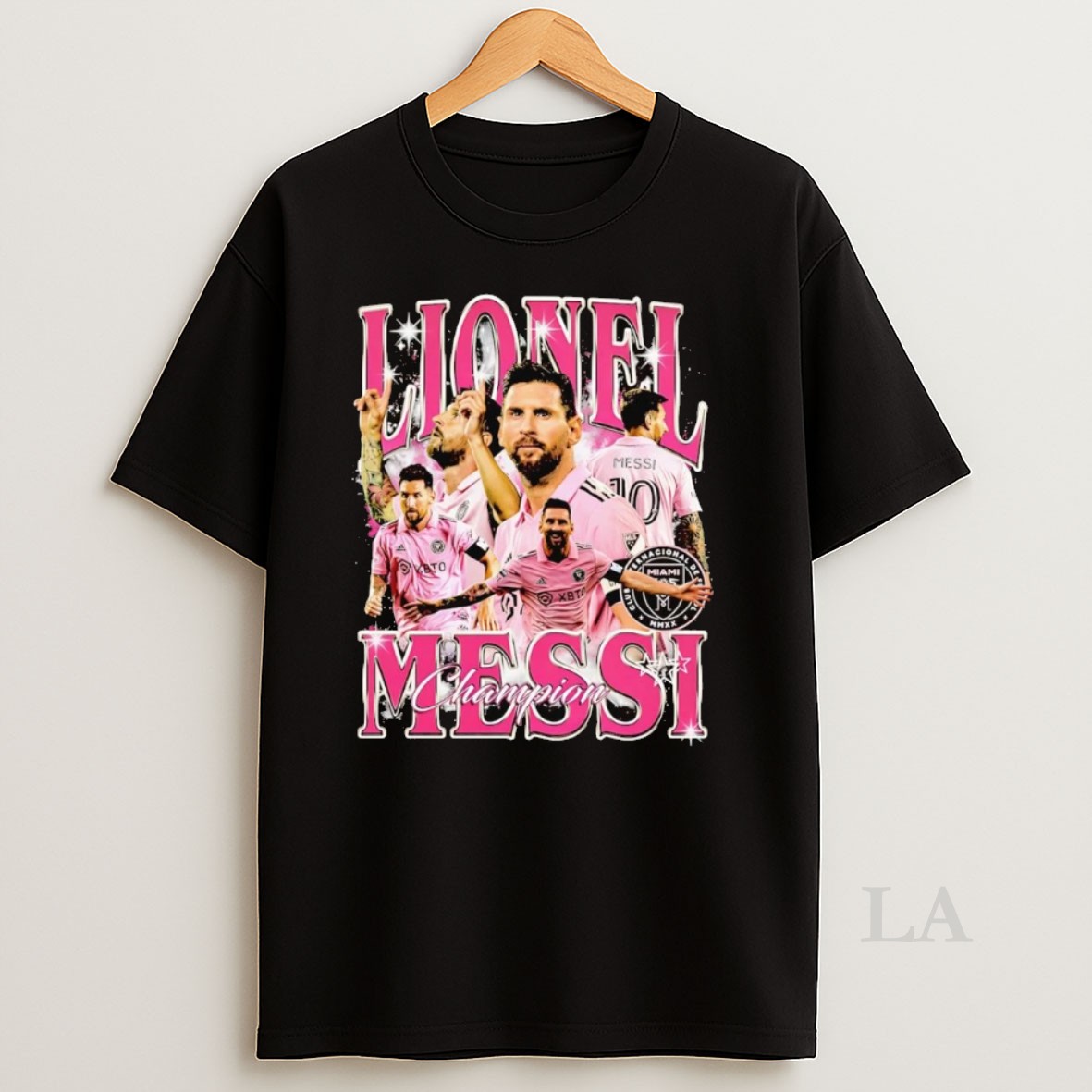Original Lionel Messi Champions Picture Collage Shirt