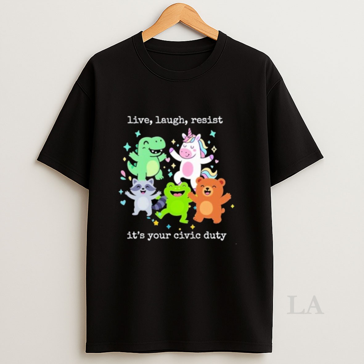 Original Live Laugh Resist Its Your Civic Duty Portland Frog Resist Protest Anti Ice Anti Fascism Shirt