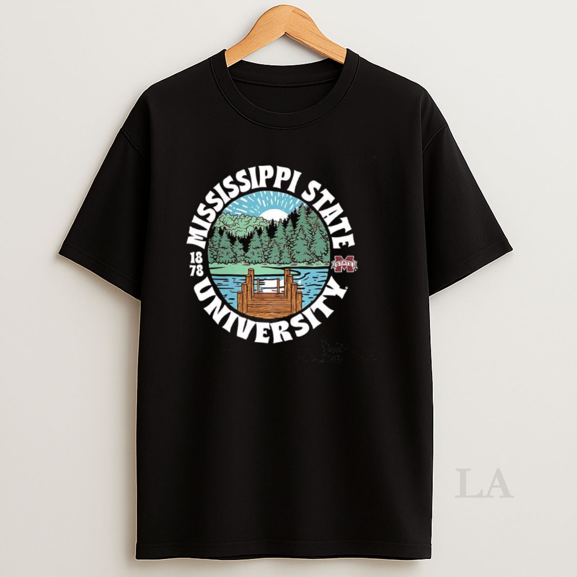 Original Mississippi State Bulldogs Football Mississippi State University Est 1878 Landscape Logo Shirt