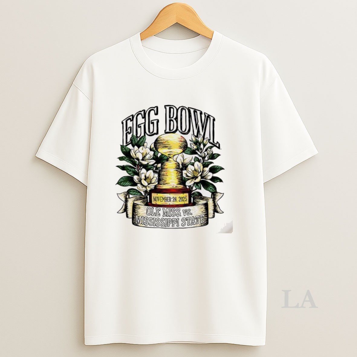 Original Mississippi State Vs Ole Miss 2025 Egg Bowl Trophy Magnolia Shirt
