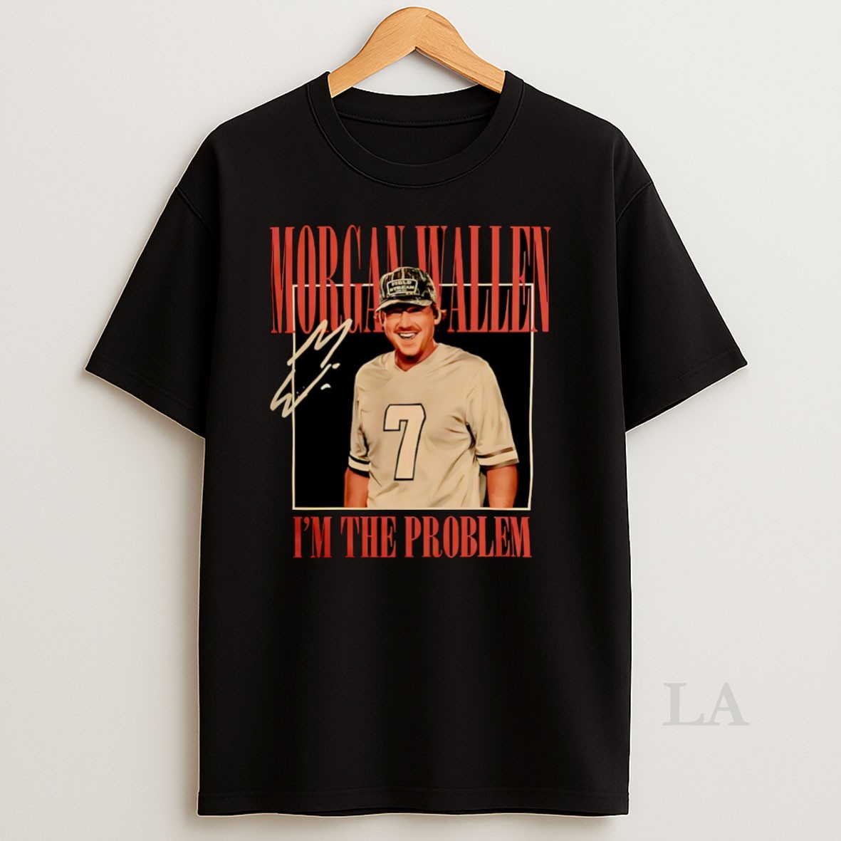 Original Morgan Wallen Im The Problem Dateback Tour Signature Shirt