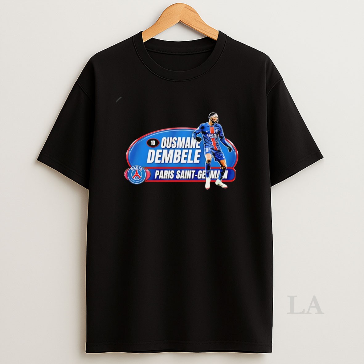Original Ousmane Dembele Portrait Psg Shirt