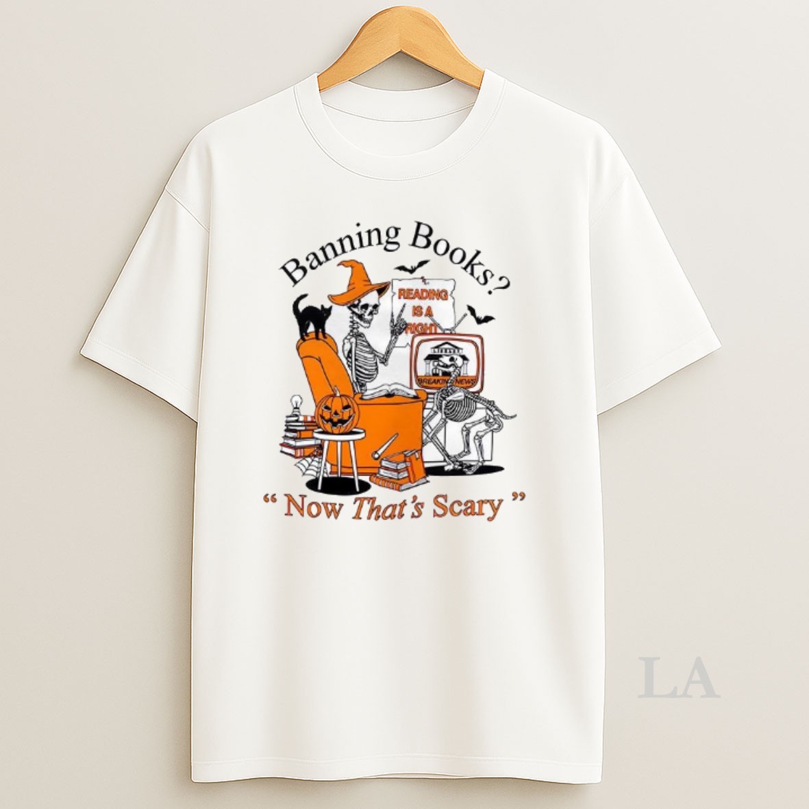 Original Penguin Random House Banning Books Now Thats Scary Two Sided Mugs And Shirt