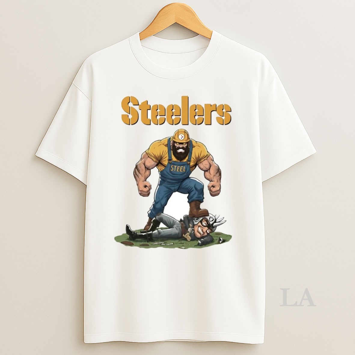 Original Pittsburgh Steelers Tread On Las Vegas Raiders Mascot Shirt