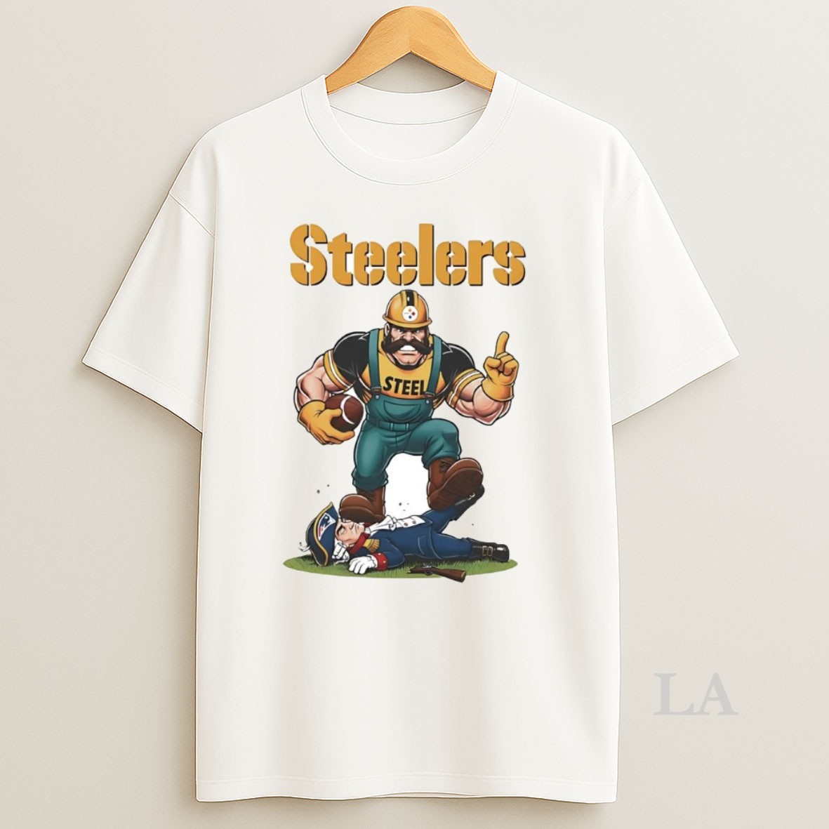 Original Pittsburgh Steelers Tread On New England Patriots Mascot Shirt