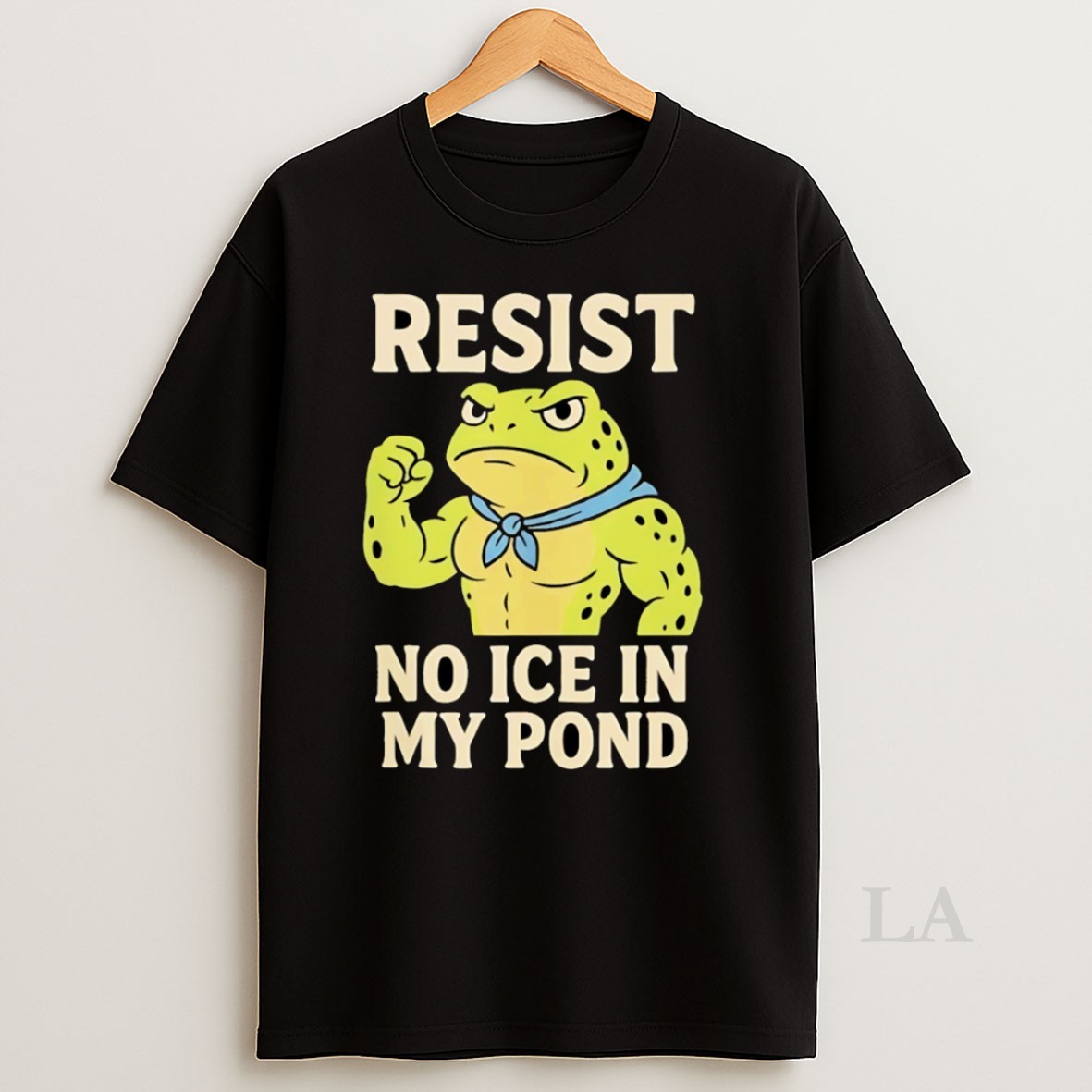 Original Resist No Ice In My Pond Portland Frog Protest Anti Ice Shirt