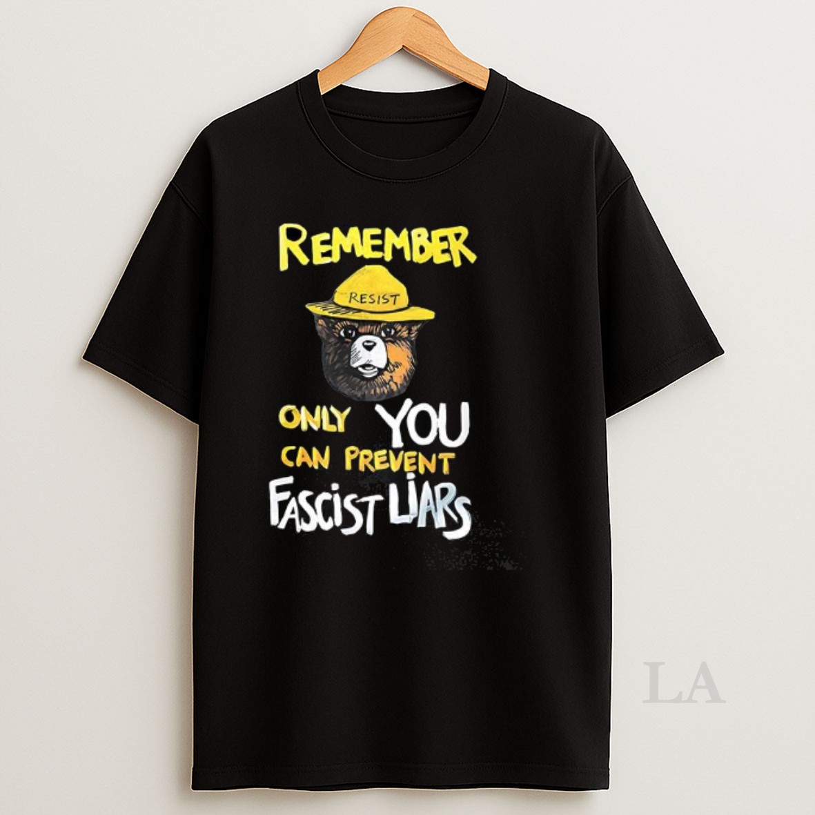 Original Resist Bear Remember Only You Can Prevent Fascist Liars Shirt