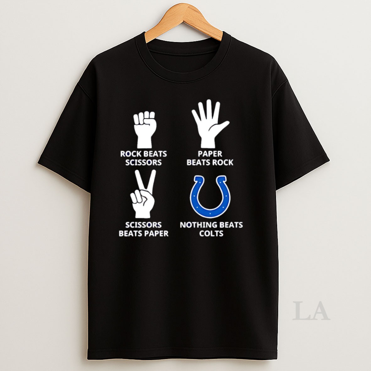 Original Rock Paper Scissors Nothing Beats Indianapolis Colts Nfl 2025 Logo Shirt