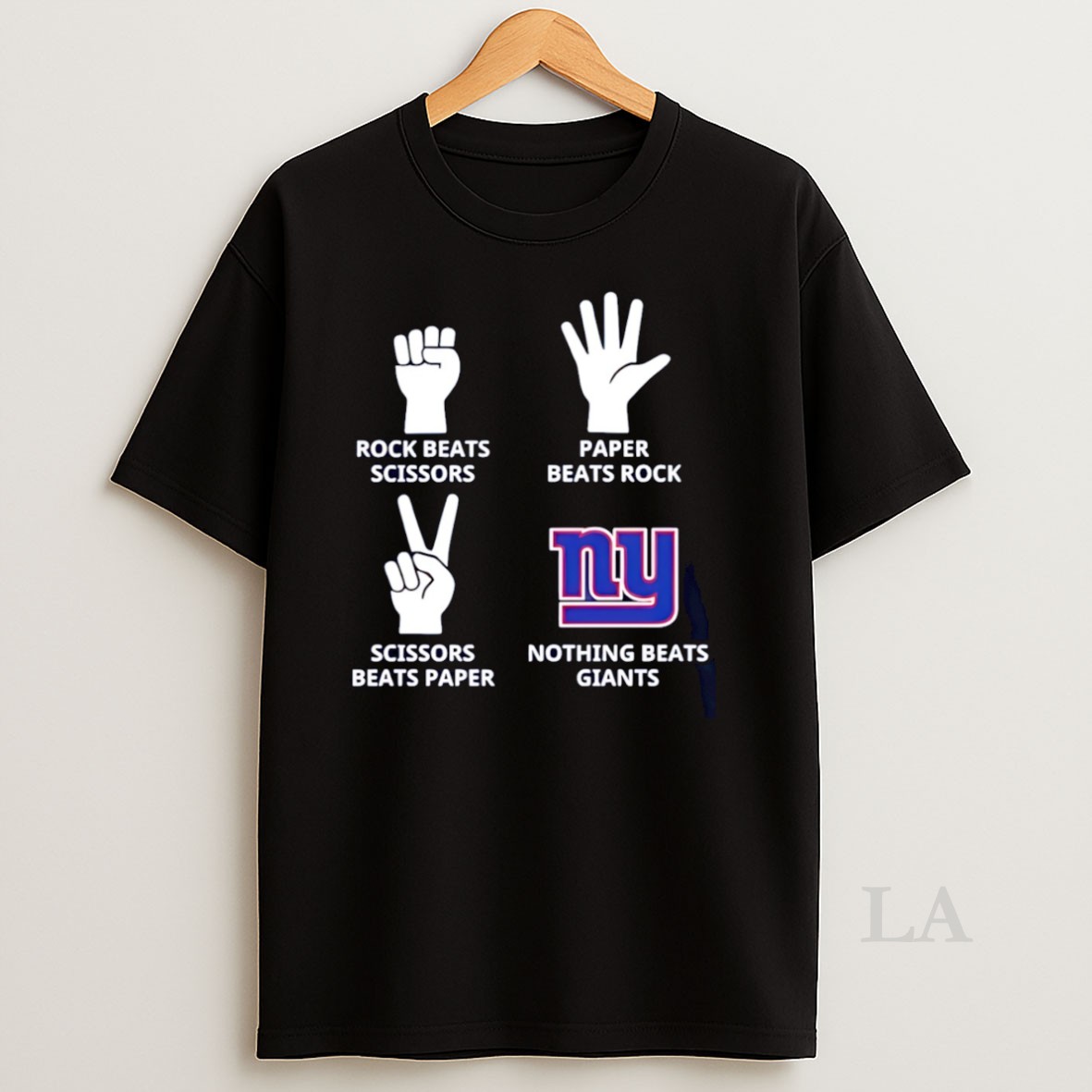 Original Rock Paper Scissors Nothing Beats New York Giants Nfl 2025 Logo Shirt