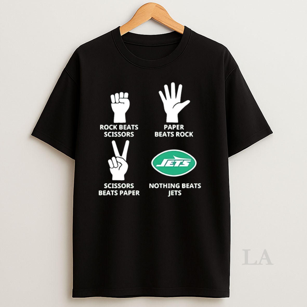 Original Rock Paper Scissors Nothing Beats New York Jets Nfl 2025 Logo Shirt