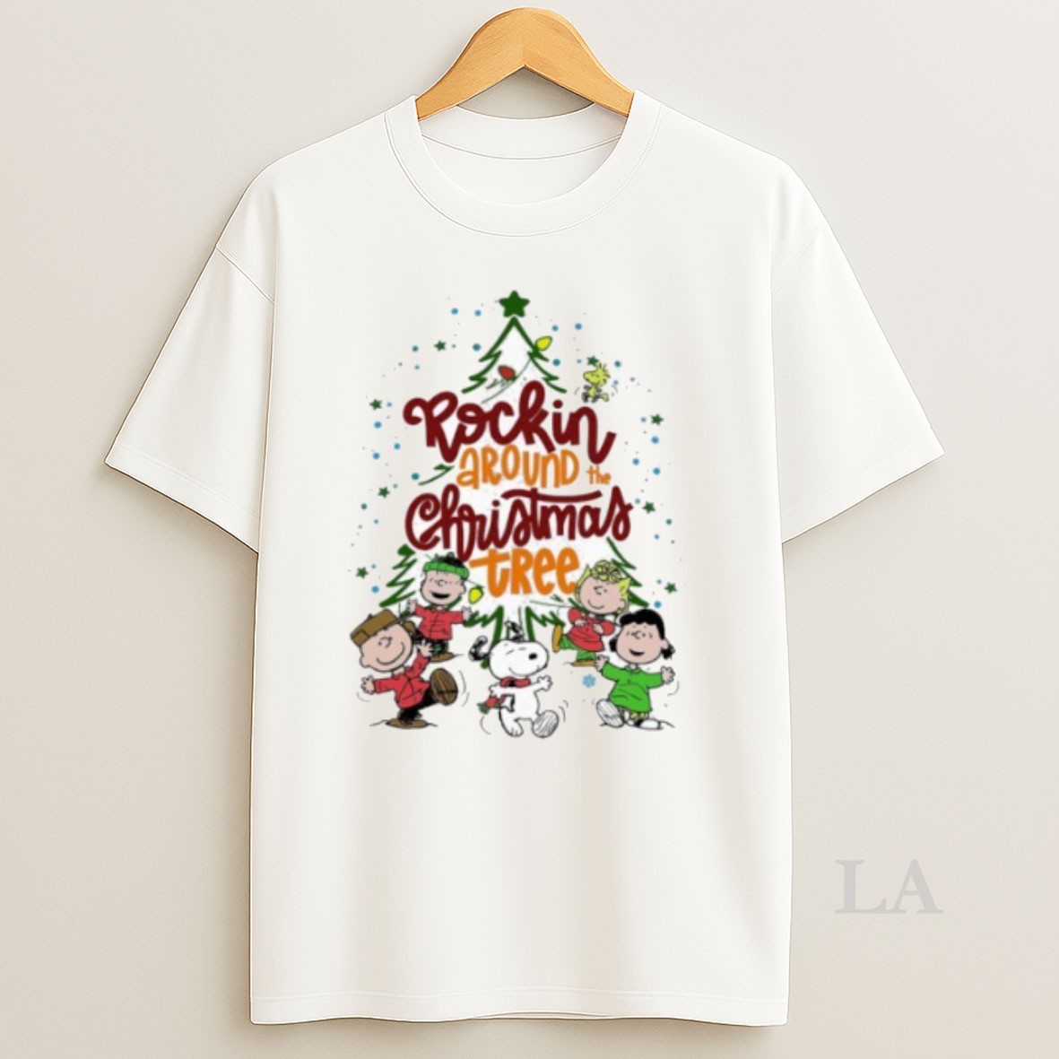 Original Rockin Around The Christmas Tree Peanuts Shirt