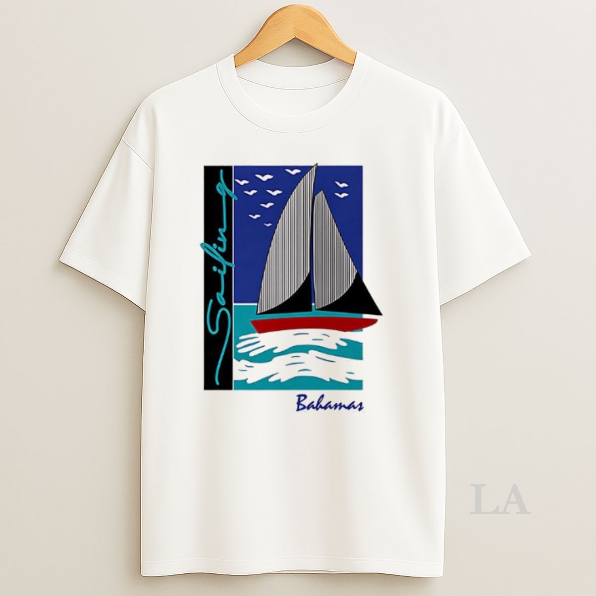 Original Sailing Bahamas Put To Sea Graphic Shirt