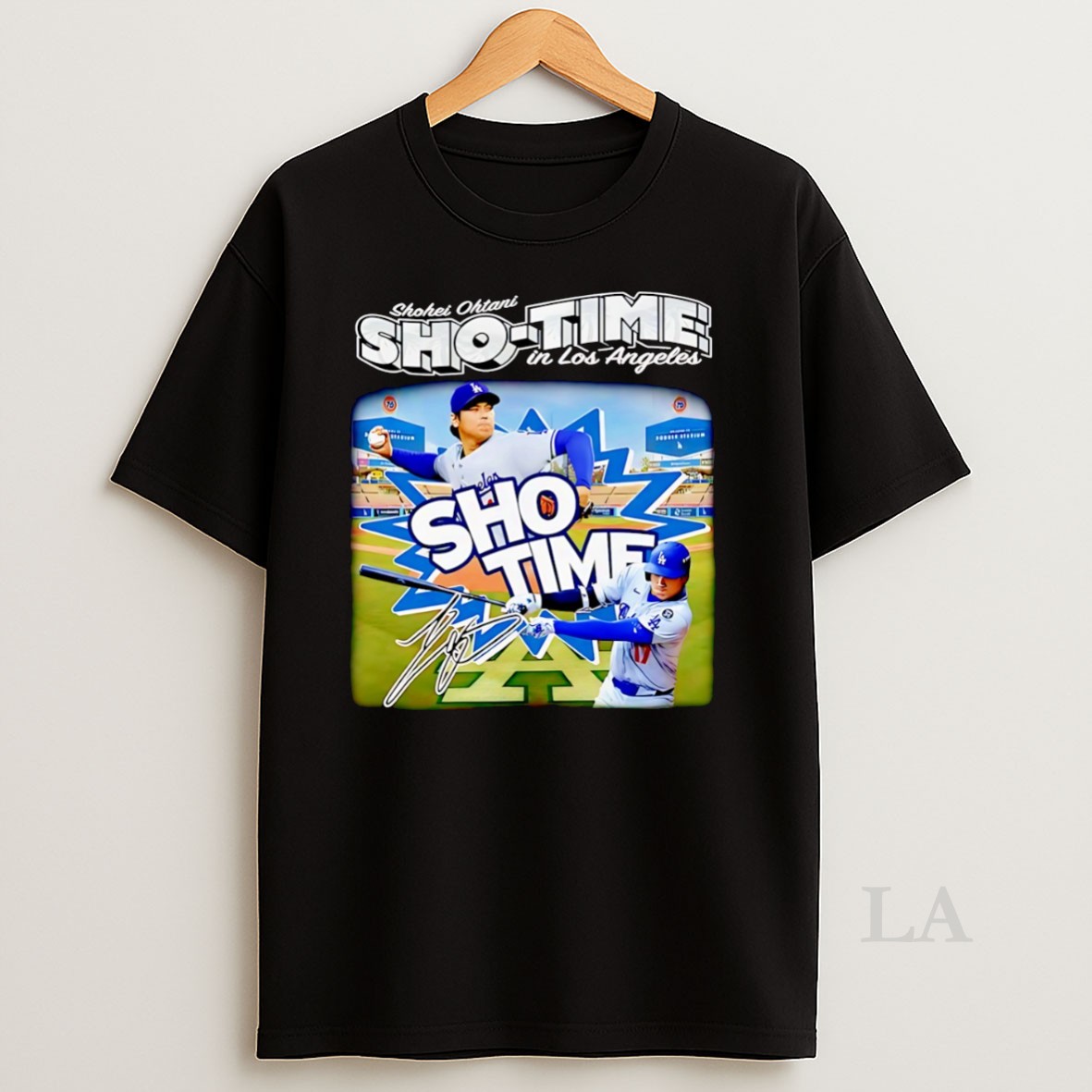 Original Shohei Ohtani Sho Time In Los Angeles Dodgers Walk It Off Signature Shirt
