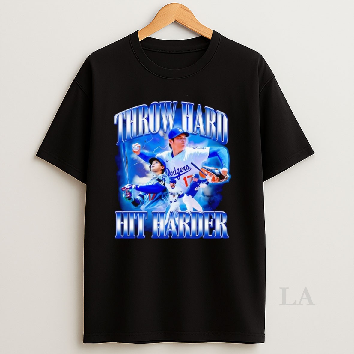 Original Shohei Ohtani Throw Hard Hit Harder Shirt