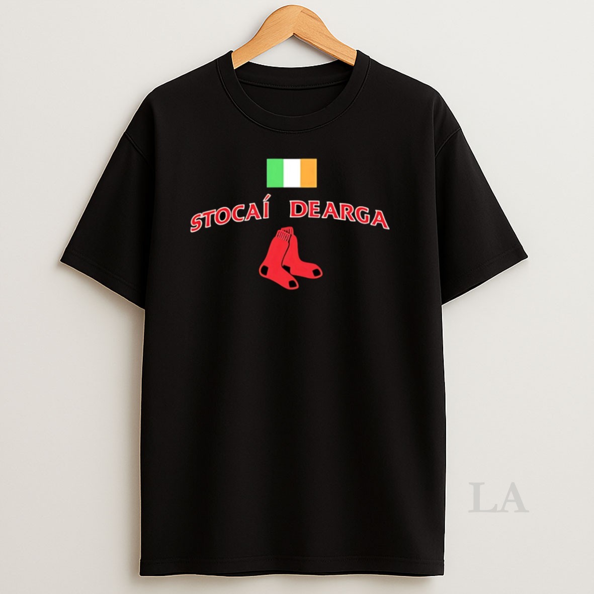 Original Stocai Dearga Boston Red Sox X Ireland Flag Shirt