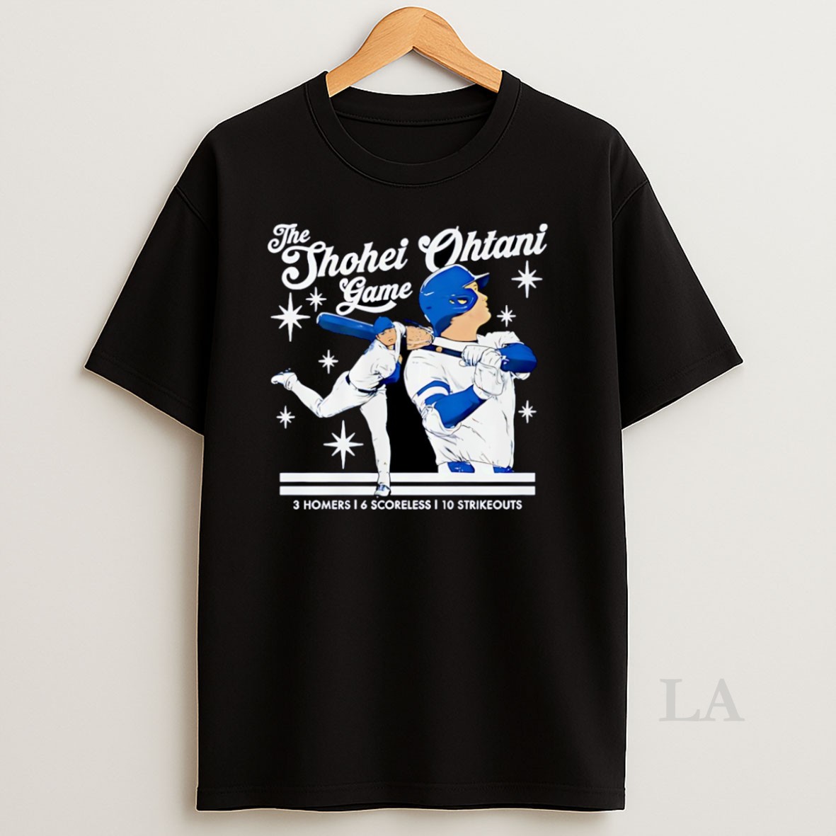 Original The Shohei Ohtani Game Los Angeles Dodgers Baseball 3 Homers 6 Scoreless 10 Strikeouts Shirt