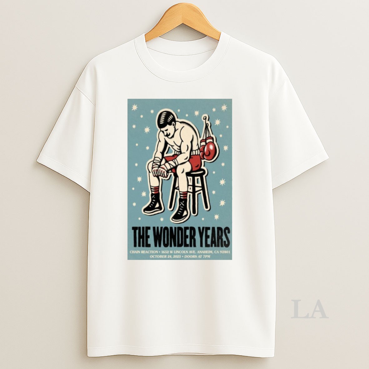 Original The Wonder Years Anaheim Ca October 24 2025 Concert Shirt