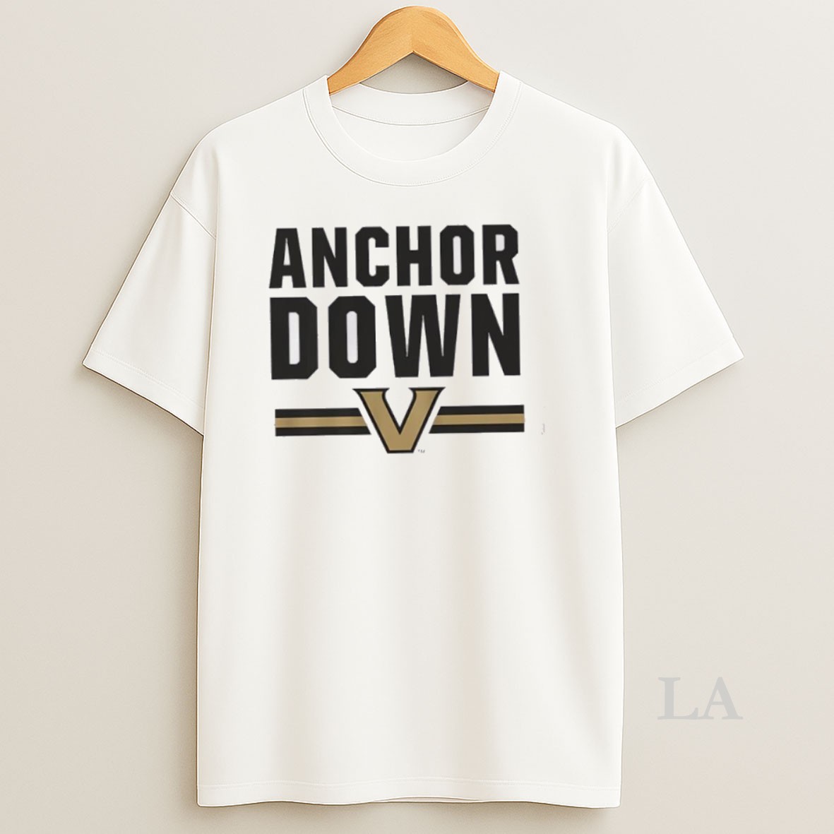 Original Vanderbilt Commodores Anchor Down Text Shirt