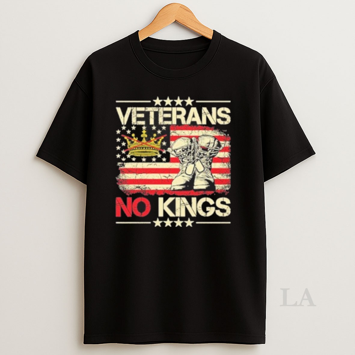 Original Veterans No Kings Military Protest Shirt