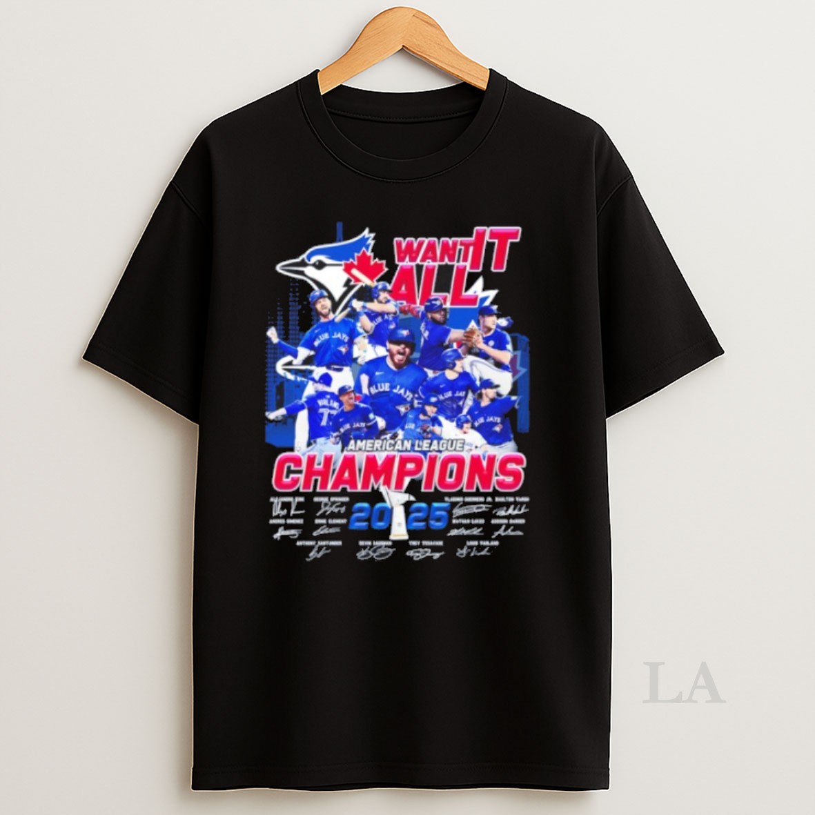 Original Want It All American League Champions Team Player Signature Shirt