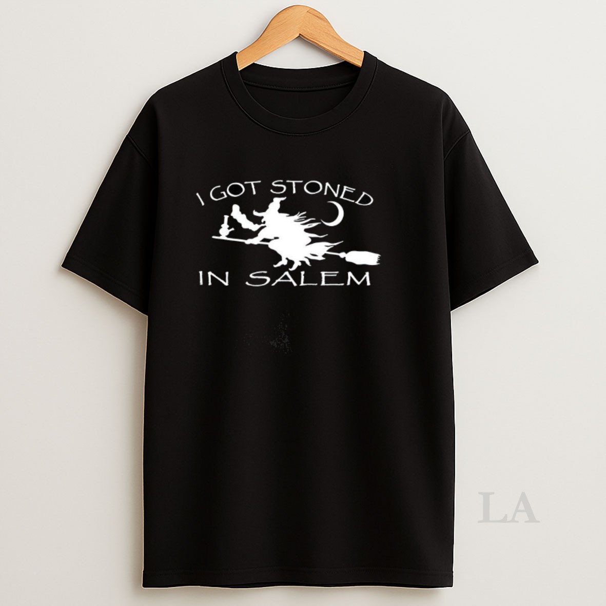 Original Witch I Got Stoned In Salem Silhouette Halloween Shirt