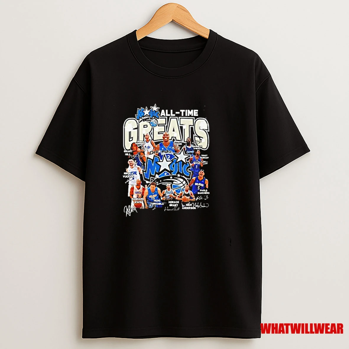 Orlando Magic All Time Greats Players Signatures Shirts