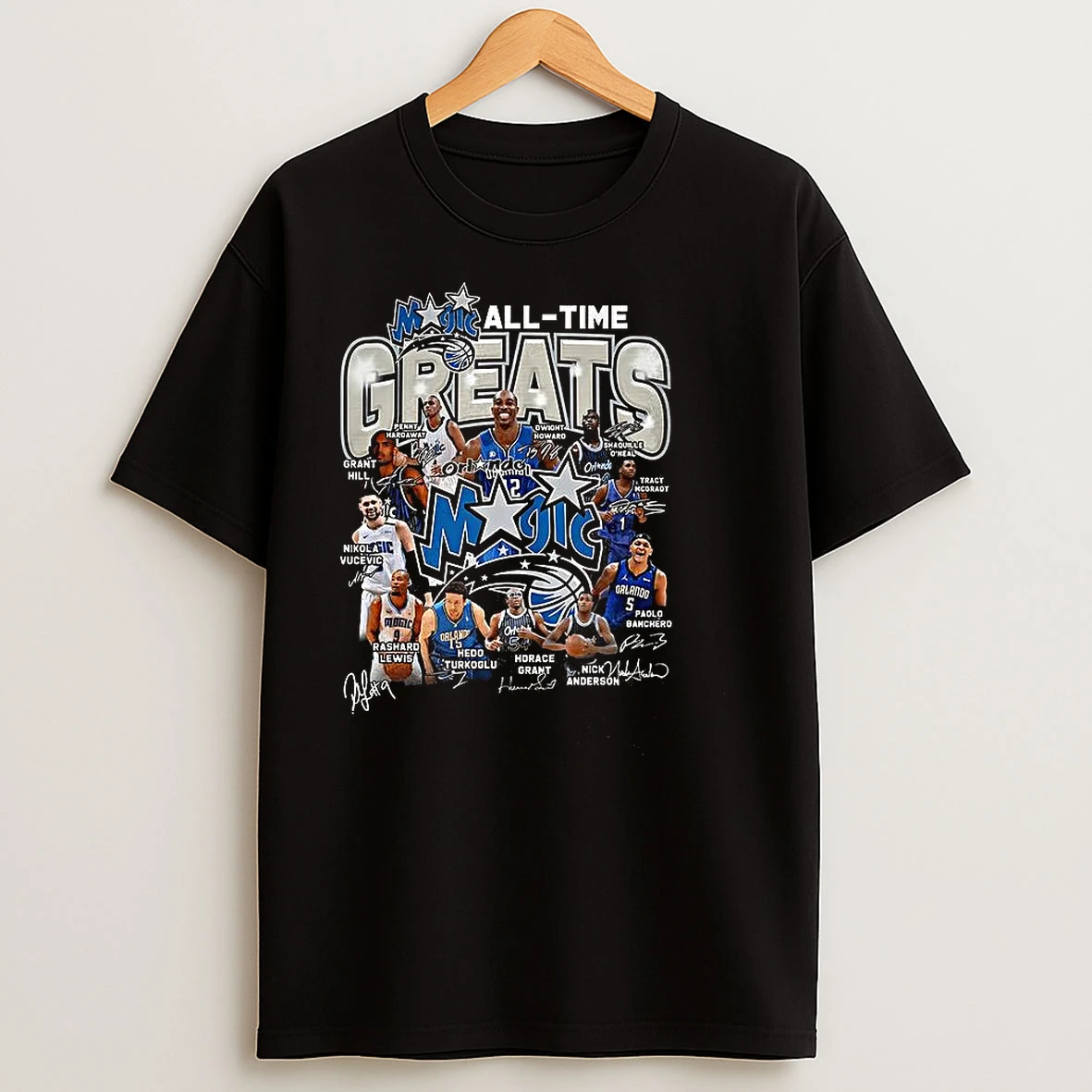 Orlando Magic Basketball Greatest Player Of All Time Signature T Shirts