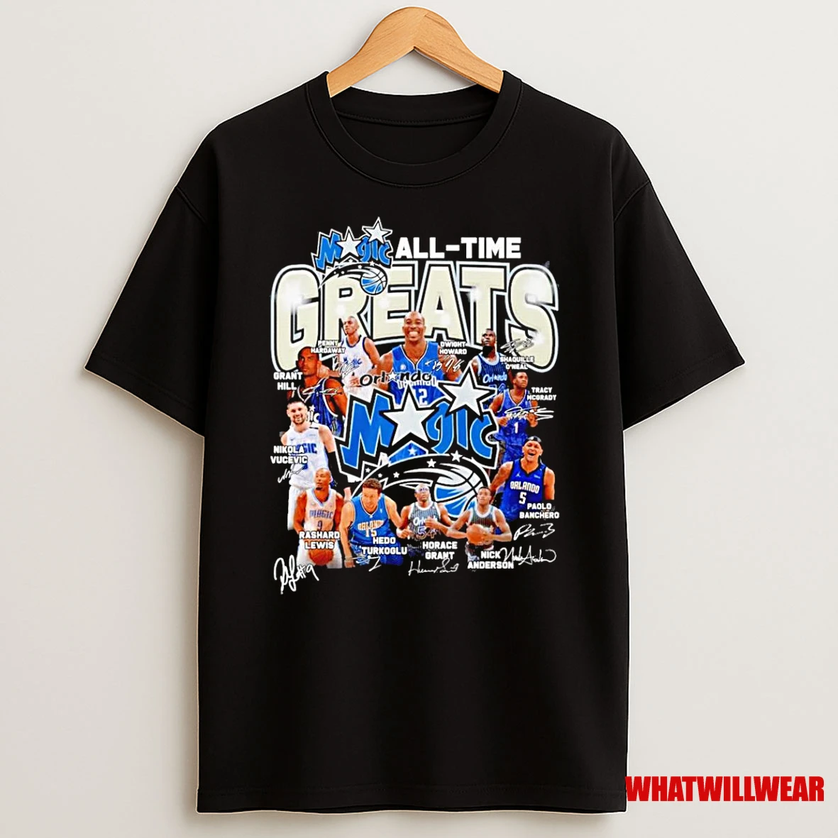 Orlaondo Magic All Time Greats Signature Shirts