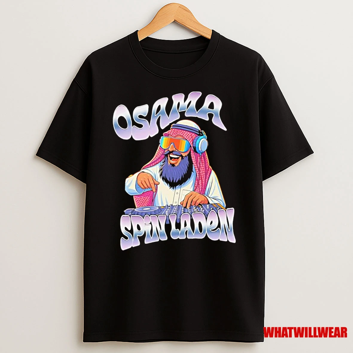 Osama Spin Laden Dj Mixer Graphic Shirts