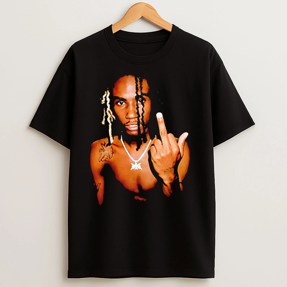 Osamason Middle Finger Portrait T Shirts