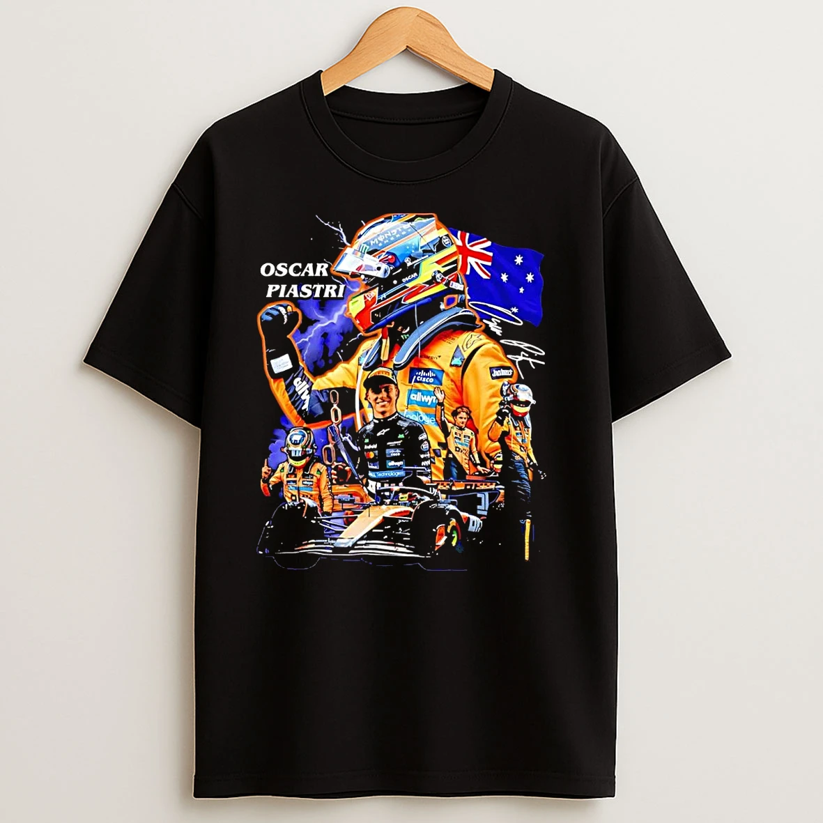 Oscar Piastri 2025 Belgian Grand Prix At Spa Francorchamps T Shirts