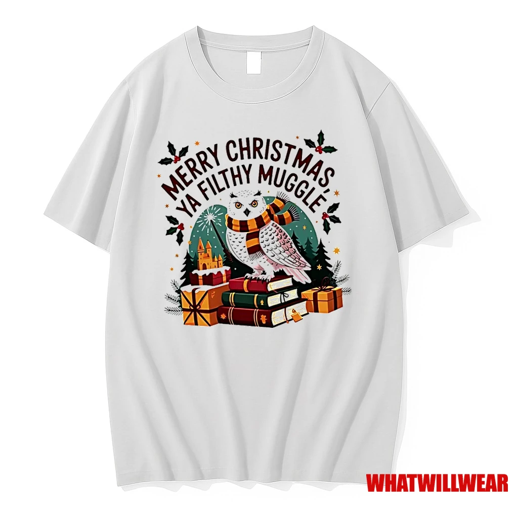 Owl Merry Christmas Ya Filthy Muggle Shirts