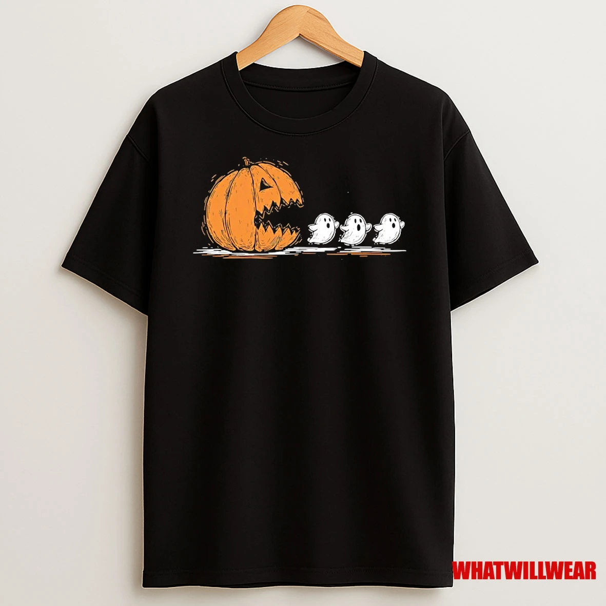 Pac Man X Halloween Pumpkin Eat Ghost Shirts