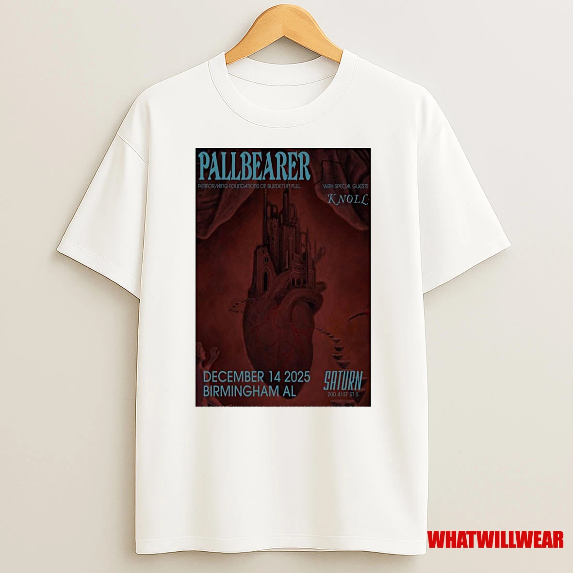 Pallbearer Birmingham Al December 14 2025 Concert Shirts