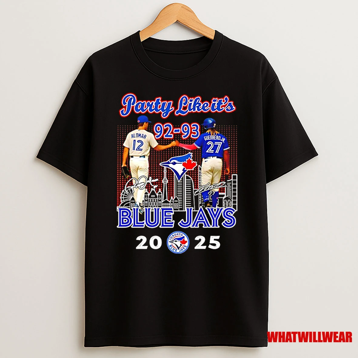Party Like Its 92 93 Toronto Blue Jays 2025 World Series Skyline Shirts