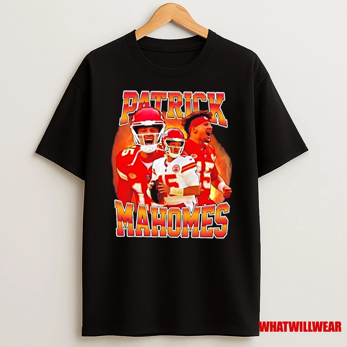Patrick Mahomes 15 Kansas City Chiefs Football Graphic Shirts