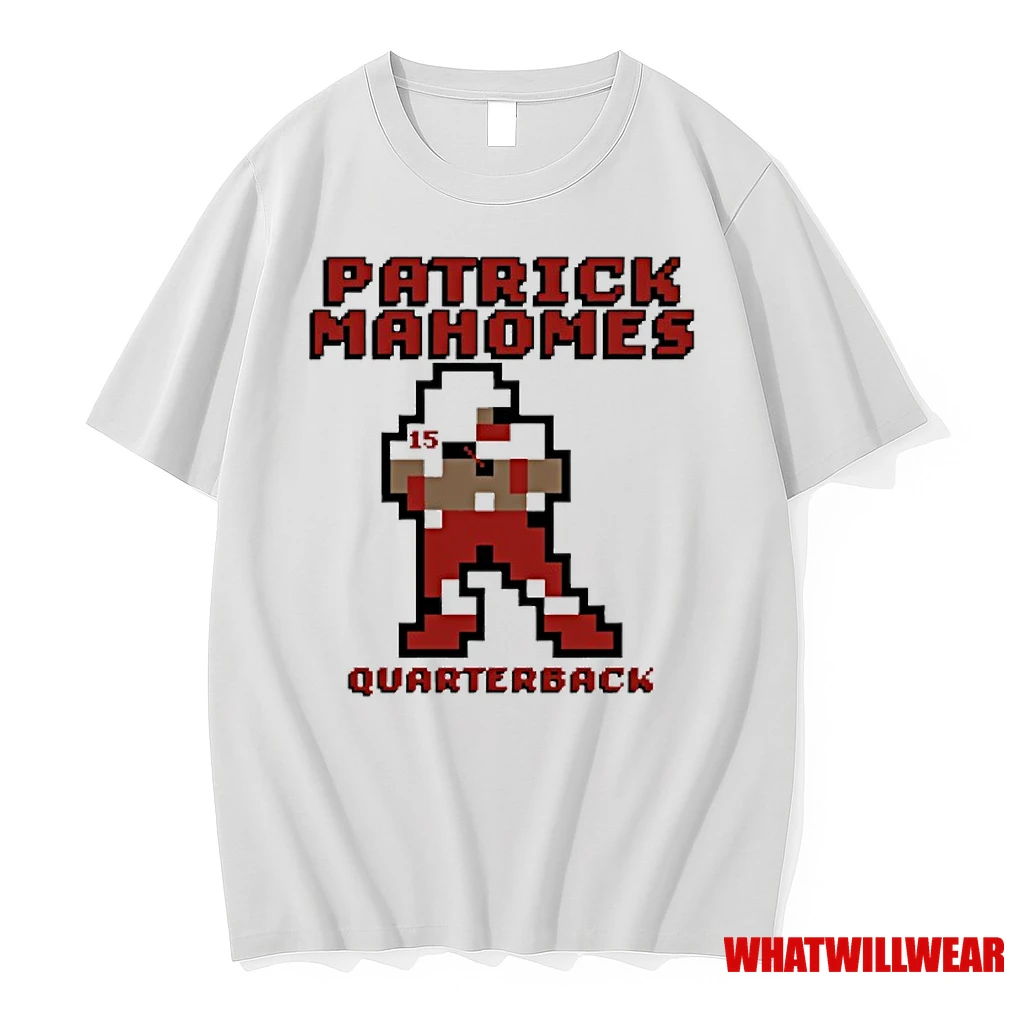 Patrick Mahomes 17 Kansas City Chiefs Quarterback Retro Baller Shirts