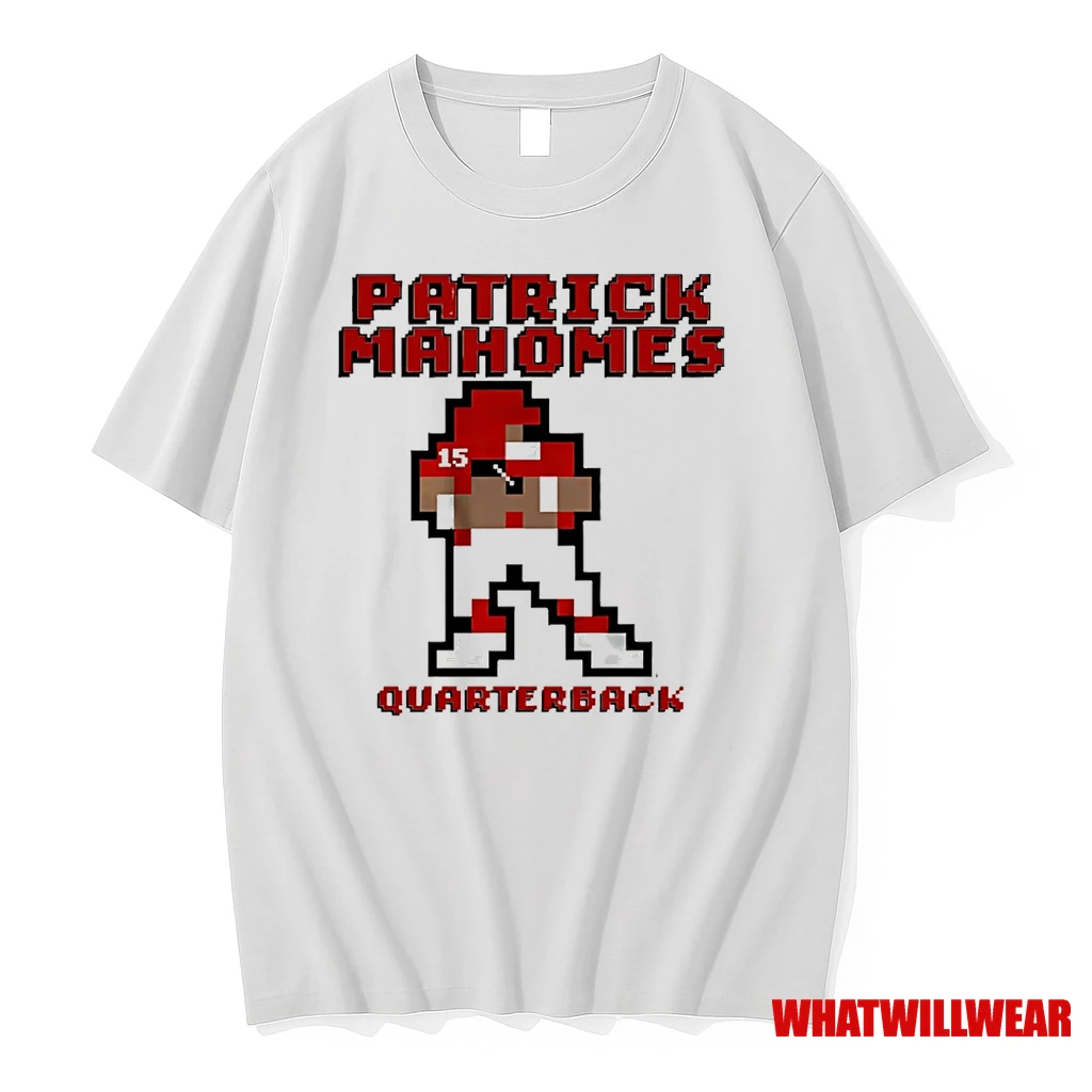 Patrick Mahomes Kansas City Chiefs Quarterback Retro Baller Shirts